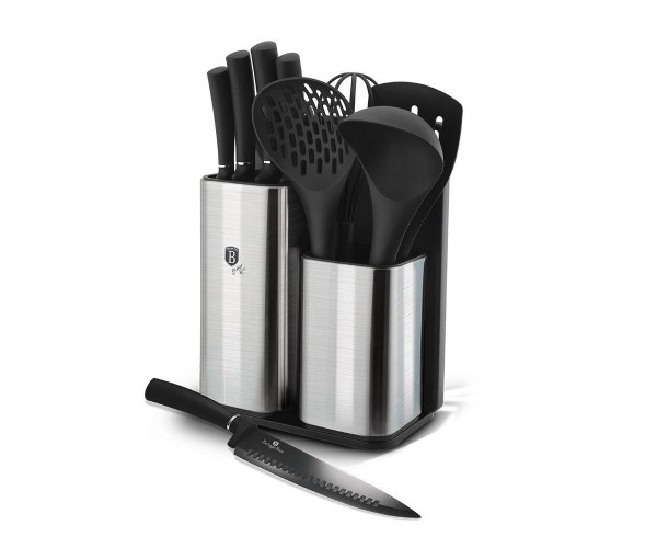

Набор кухонных принадлежностей и ножей Berlinger Haus Black Silver Collection (BH-6247)