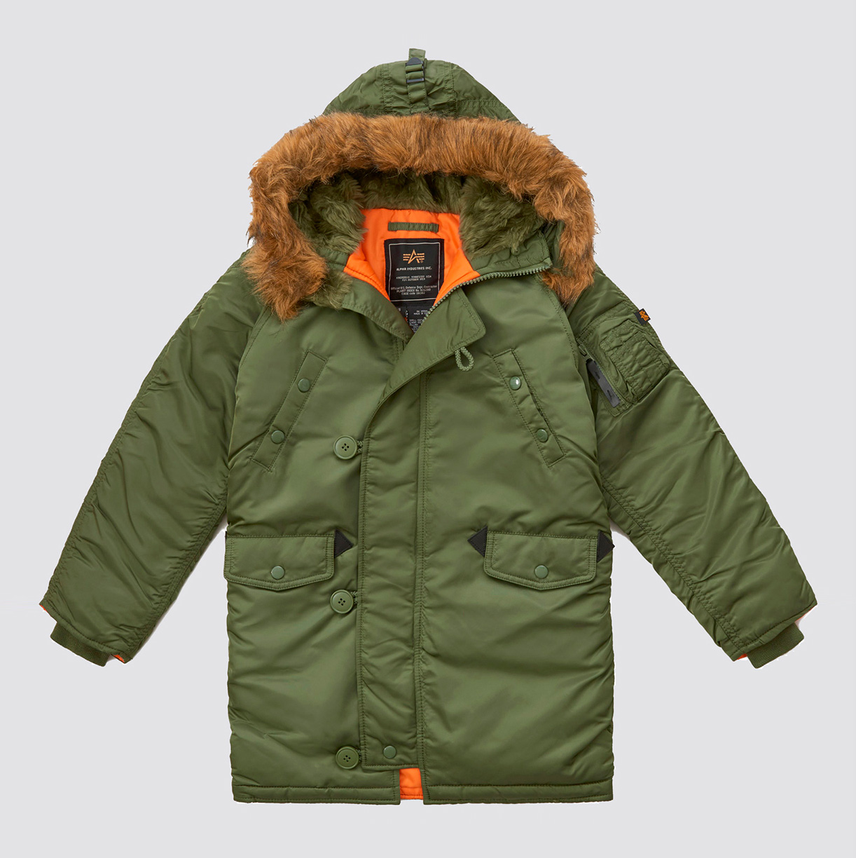 

Зимняя куртка Alpha Industries Youth N-3B YJN44500C1 110 см (YXXS) Sage