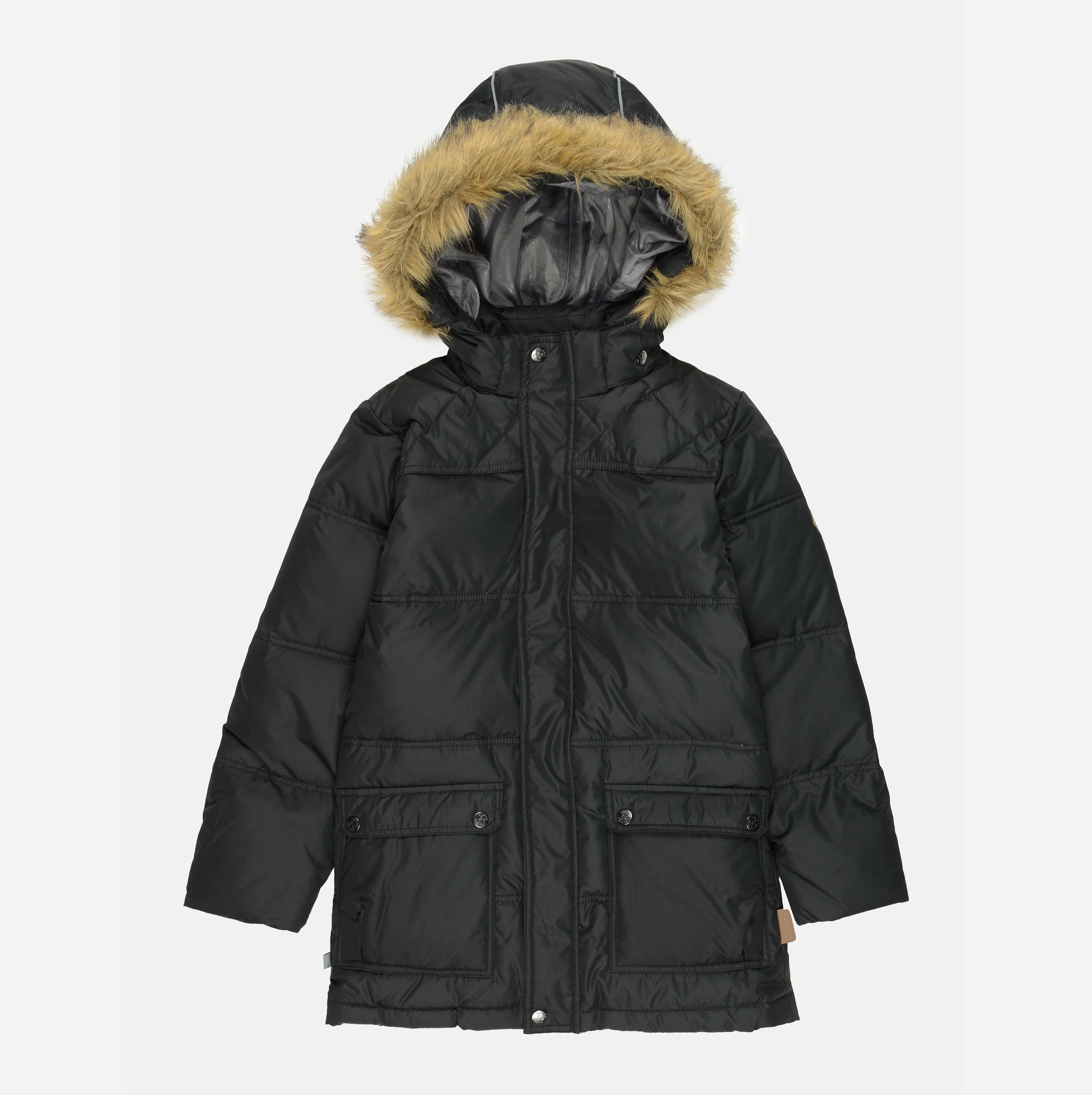 Акция на Дитяча зимова пухова куртка-парка для хлопчика Huppa Lucas 17770055-70009 128 см от Rozetka