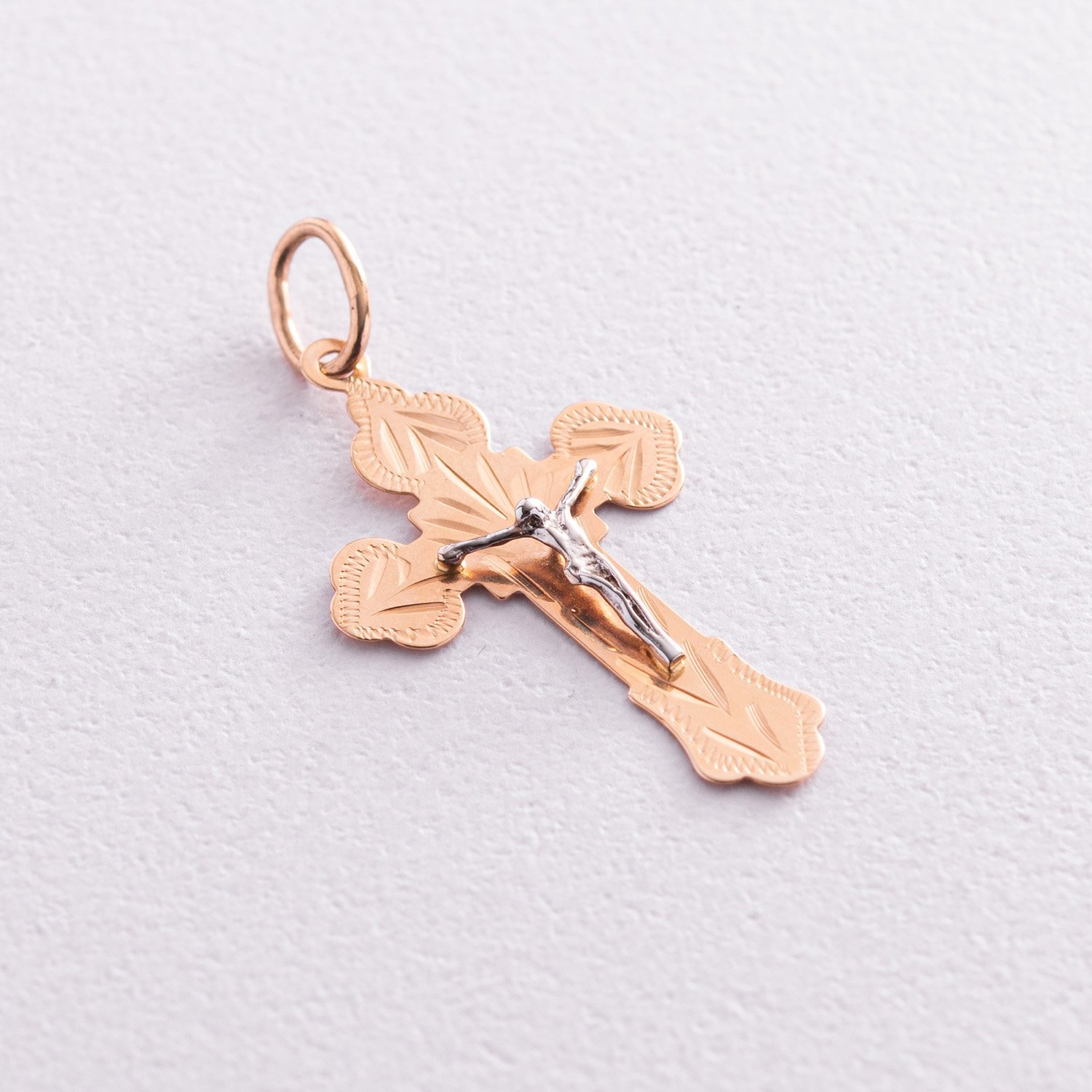 

Золотой детский православный крест п01633 Оникс