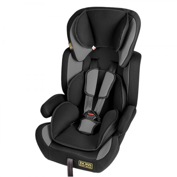 

Автокресло детское BOSS NE-EF-09 (9-36 кг) группа 1-2-3 черно-серое (NE-EF-09)