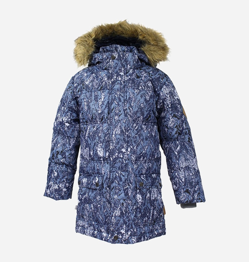 Акция на Дитяча зимова довга куртка для хлопчика Huppa Lucas 17770055-73286 122 см от Rozetka