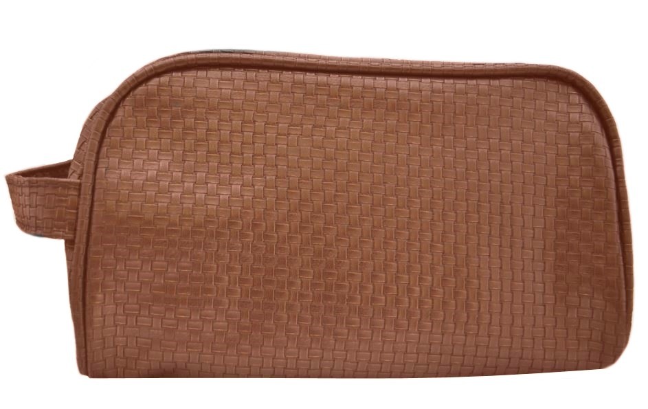 

Косметичка Портативная с ручкой размер 22x7x9см LX-027 коричневая Cosmo Shop