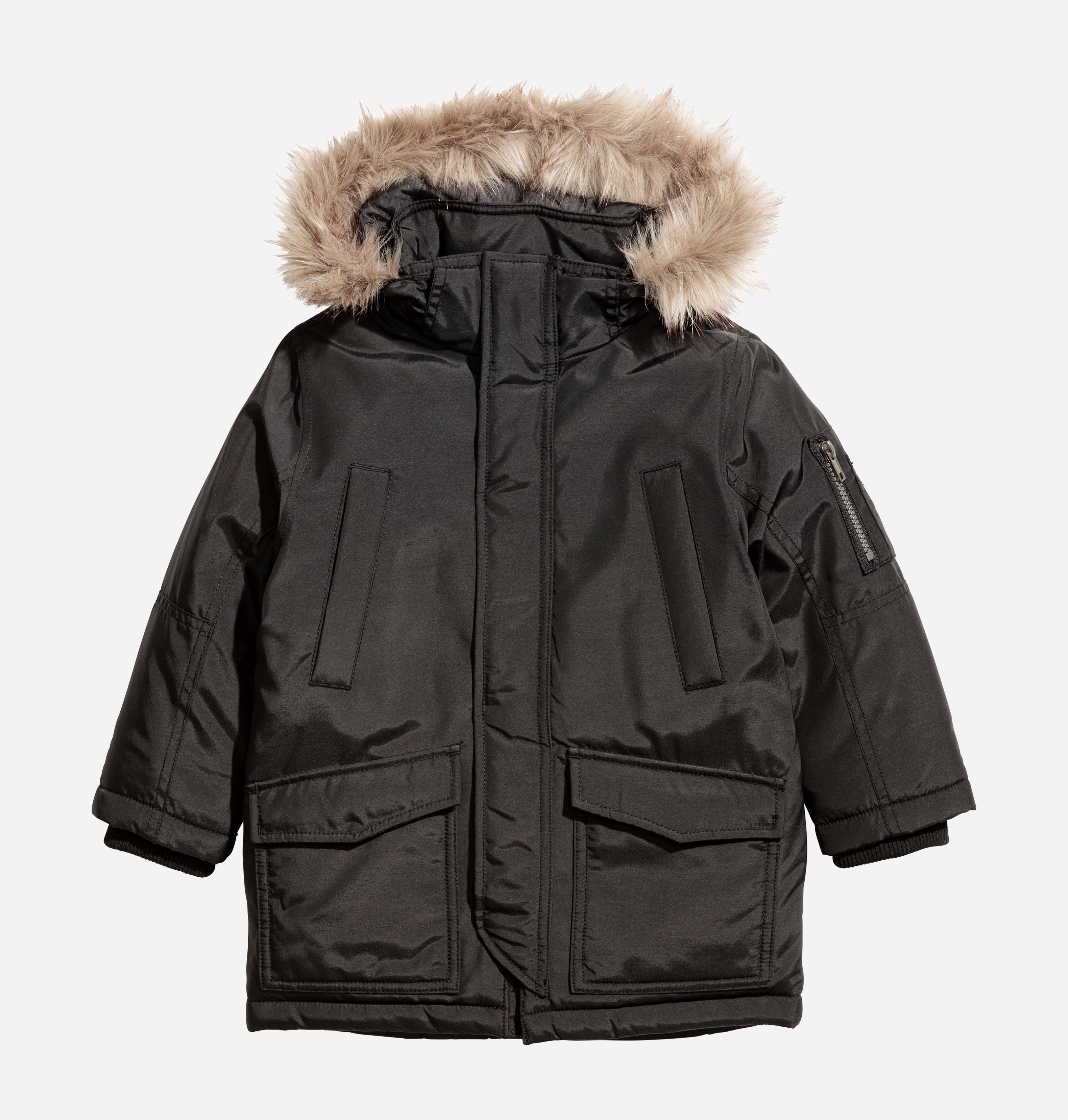 

Демисезонная парка H&M 4971936 104 см Черная