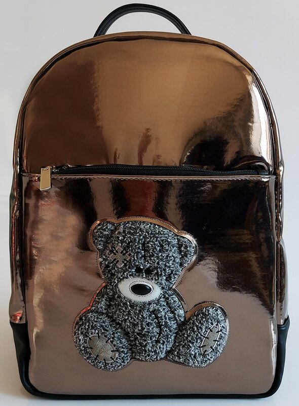 

Рюкзак шкільний Alba Soboni 211503 Ведмежа Teddy бронза