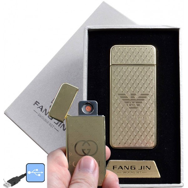 

USB зажигалка в подарочной упаковке "GIORGIO ARMANI" (спираль накаливания) 4796A-2