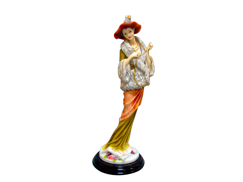 

Фигурка декоративная Elen Дама в шляпке 50-186, 17х15х40см