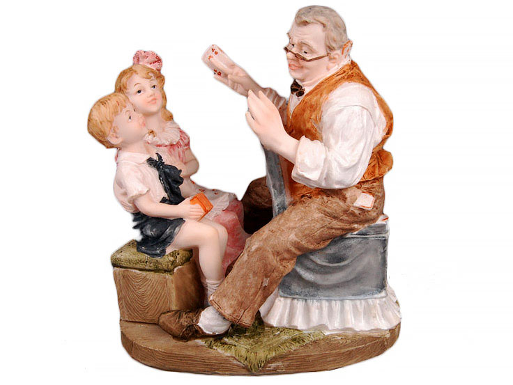 

Фигурка декоративная Elen Дед с внуками 390-200, 19см