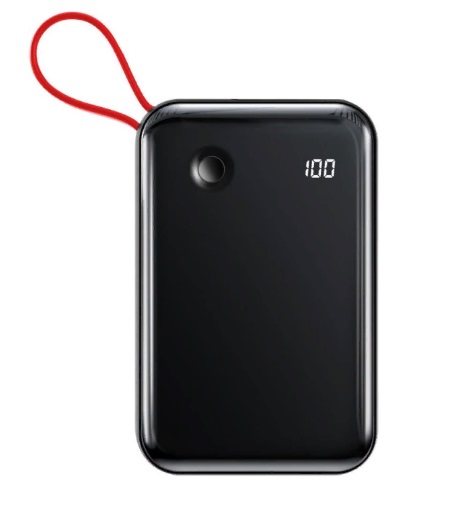 

УМБ Baseus Mini S Digital Display 3A 10000 mAh (с кабелем Lightning) Black (PPXF-E01)