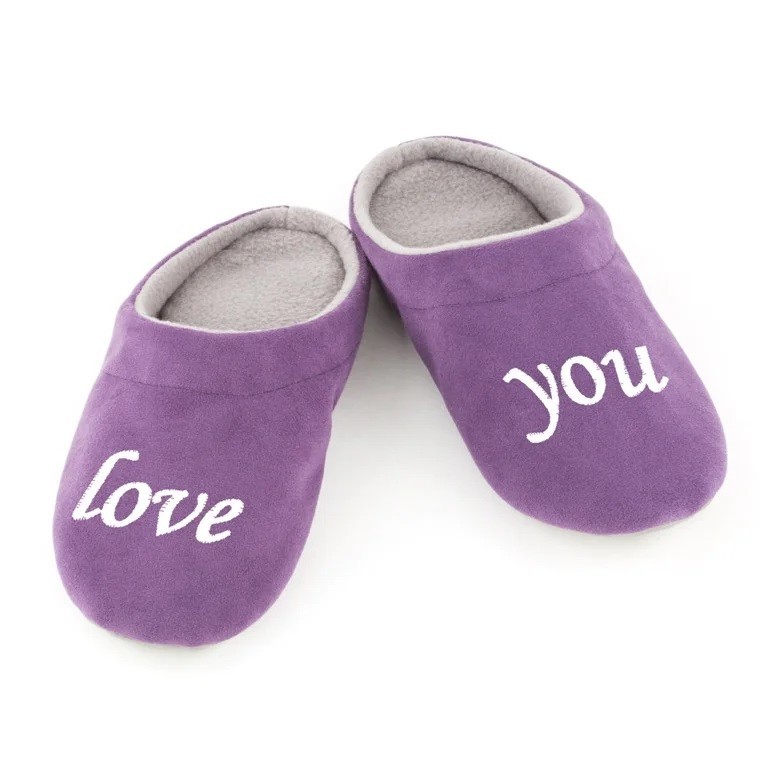 

Домашние тапочки шлепки Kotico Love you багира 38-39 (25,5см) Фиолетовые
