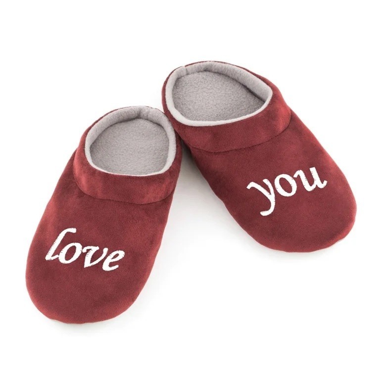 

Домашние тапочки шлепки Kotico Love you багира 38-39 (25,5см) Бордо