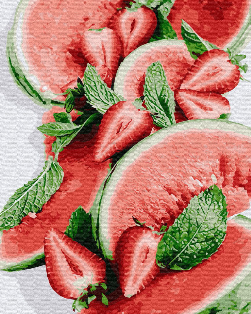 

Картина по номерам Brushme Арбуз и клубника 40 x 50 (GX30221)