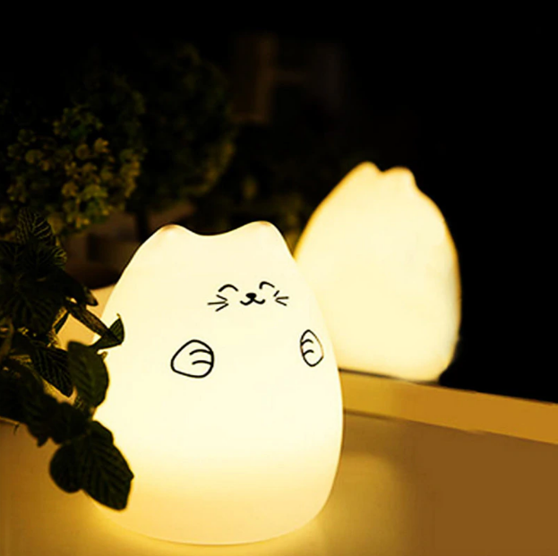 

Ночник «Котик с лапками» на аккумуляторе 7 цветов + автоматический режим 3DTOYSLAMP