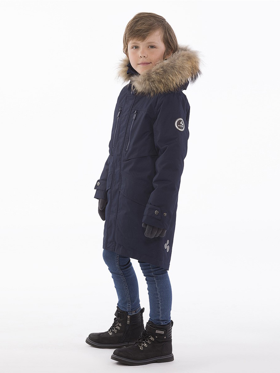 Акція на Дитяча зимова куртка-парка для хлопчика Huppa David 1 12270120-00086 128 см від Rozetka