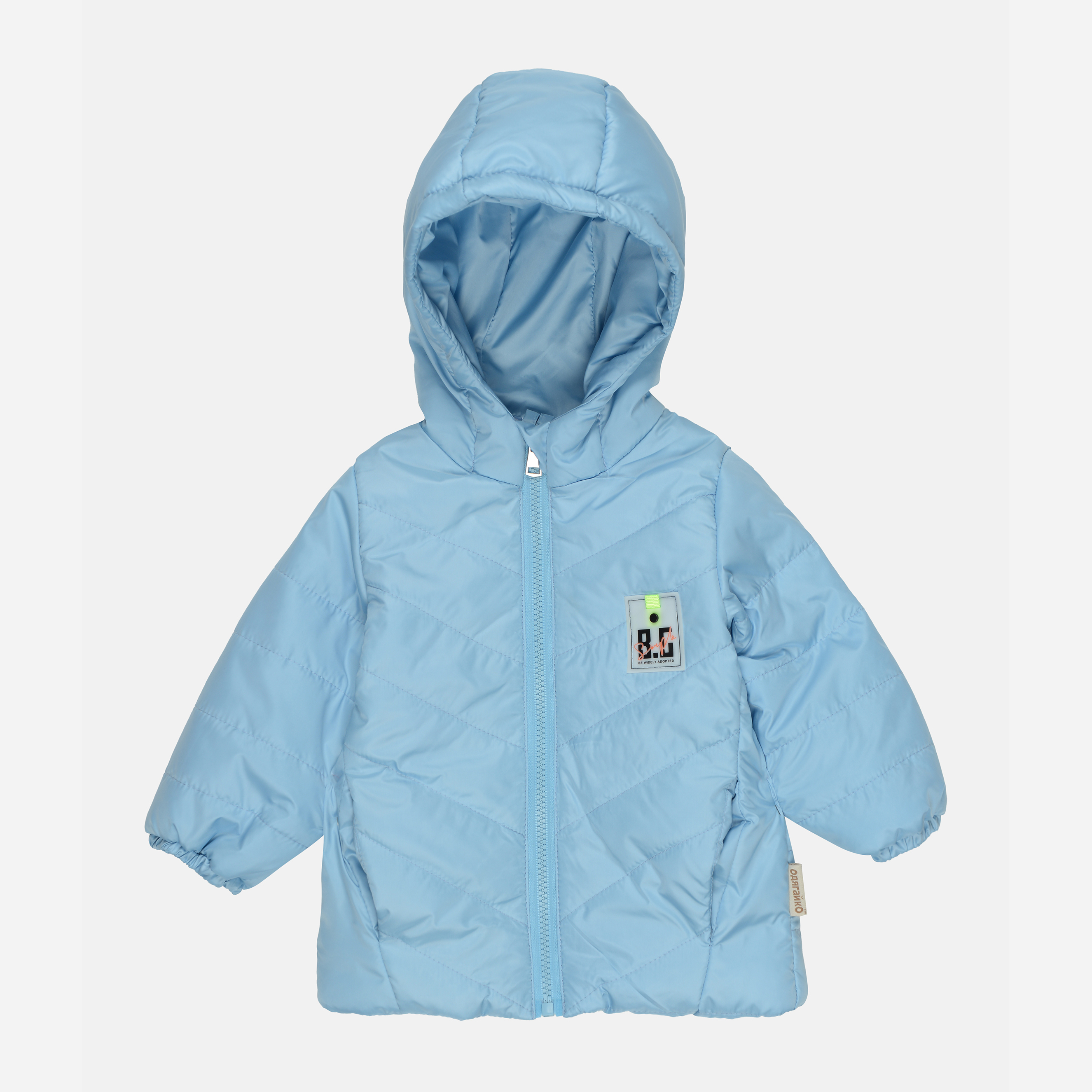 Акція на Дитяча демісезонна куртка для хлопчика Одягайко 22722 80 см Блакитна від Rozetka