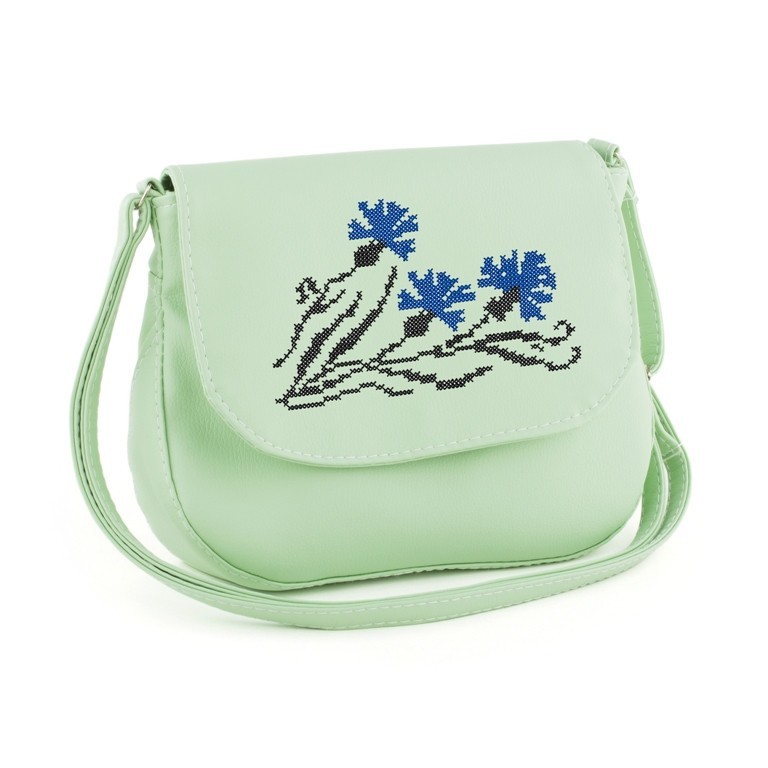 

Сумочка Kotico Габриела с вышивкой флай Мятная