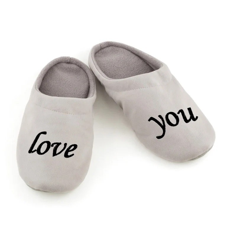 

Домашние тапочки шлепки Kotico Love you багира 42-43 (28см) Серый