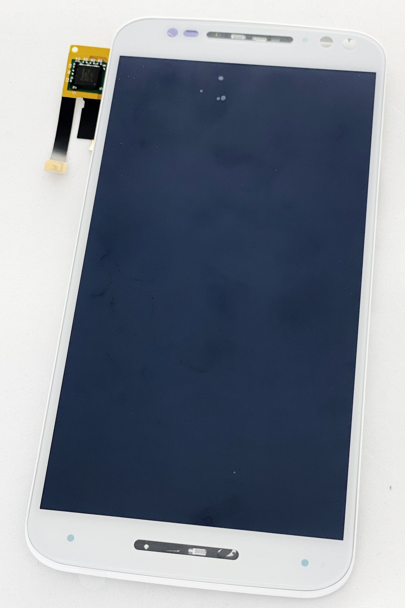 

Дисплей (экран) для Motorola XT1570 Moto X Style/XT1572/XT1575 + тачскрин, белый, с передней панелью High Copy