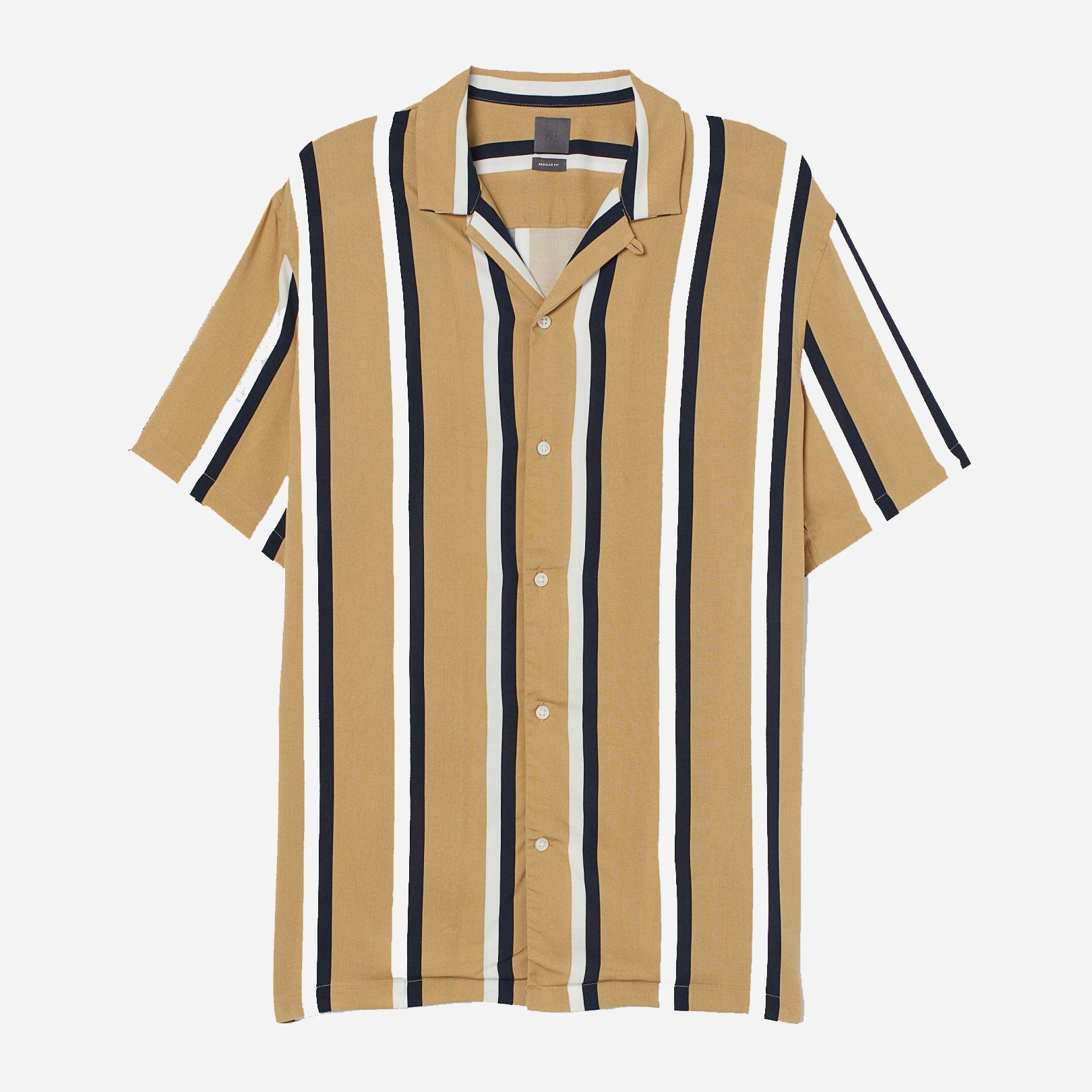 

Рубашка H&M 2603-8051441 XL Бежевая в полоску