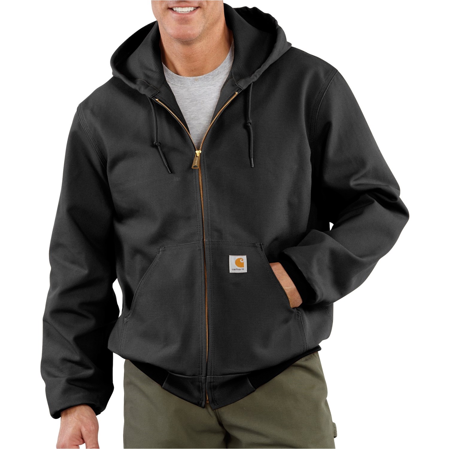 

Куртка Carhartt J131 Thermal-Lined Duck Active - Factory Seconds (For Big and Tall Men) Black,  (58, Куртка Carhartt J131 Thermal-Lined Duck Active - Factory Seconds (For Big and Tall Men) Black, 5XL (58)