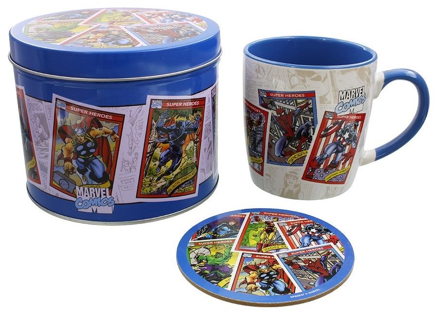 

Набор посуды Pyramid International Marvel Retro - Collectors Cards Mug & Coaster In Tin