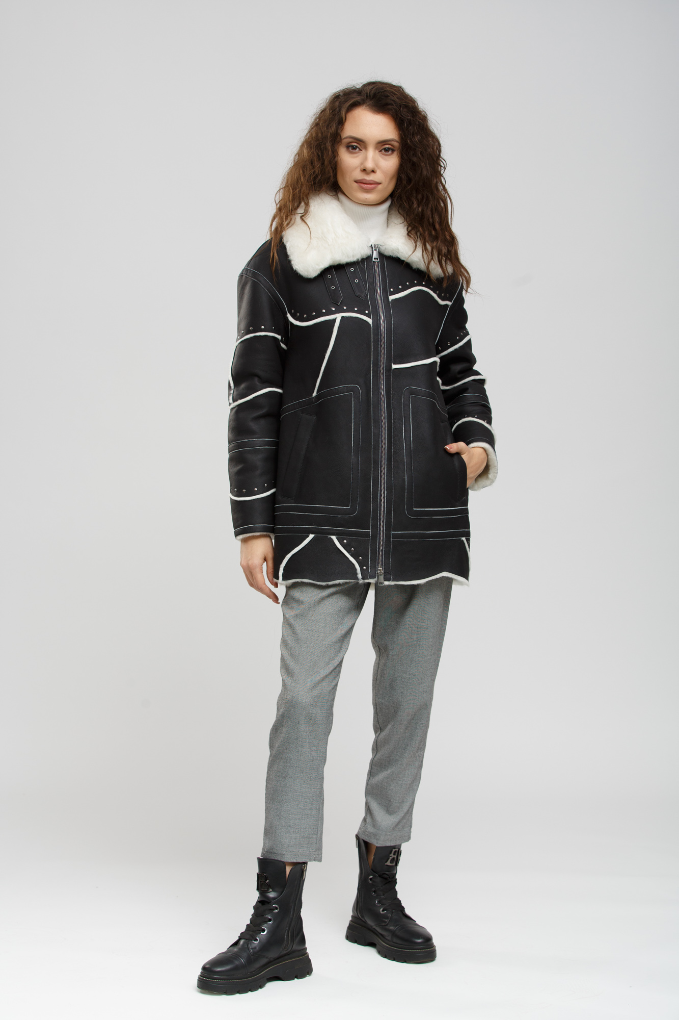 

Дубленка Paolo Framinco  Черно-белый (20-00719, Дубленка Paolo Framinco 38 Черно-белый (20-00719)