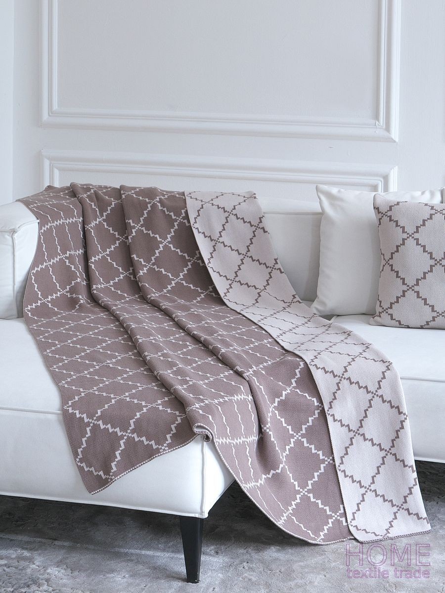 

Плед La Modno Diamond Dark Beige-Beige 150x200
