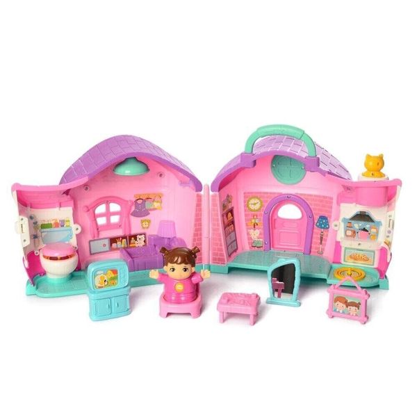 

Кукольный домик со звуковыми эффектами (Розовый) 3128B(Pink)