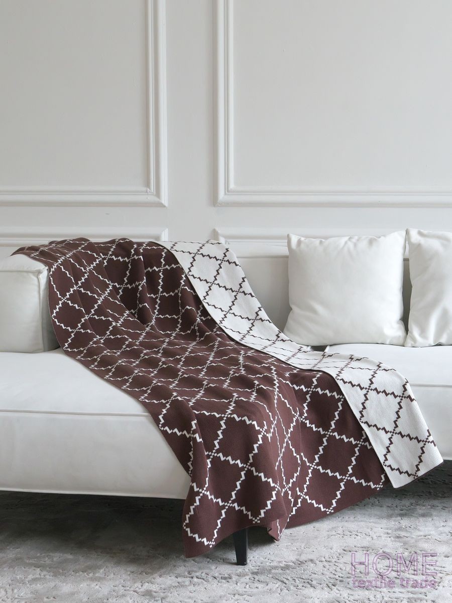 

Плед La Modno Diamond Brown-Ecru 150x200