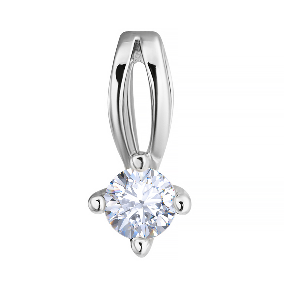 

Золотой подвес с фианитом S Zirconia 000049425