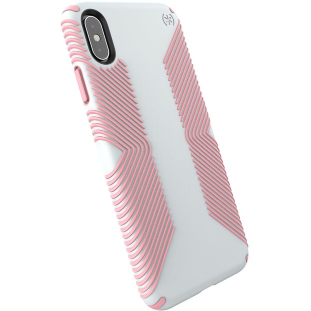 

​Противоударный чехол бампер Speck Presidio Grip Apple Iphone Xs Max 6.5" Dove Grey/Tart Pink