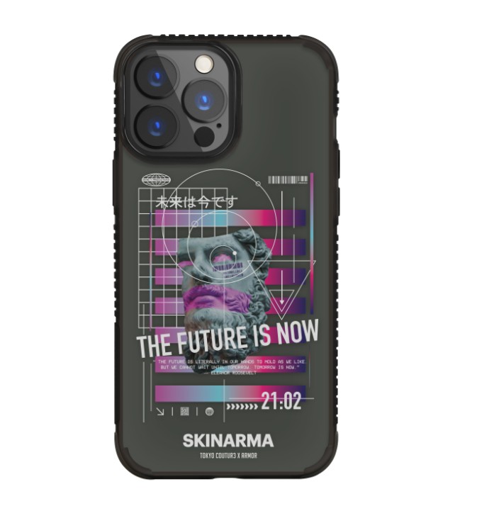 

Прозрачно-черный чехол Skinarma Mirai для iPhone 13 (6.1) Smoke
