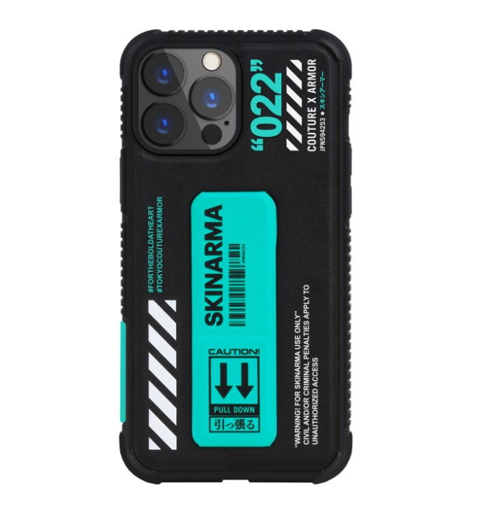 

Черно-бирюзовый чехол Skinarma Shingoki для iPhone 13 (6.1) Turquoise