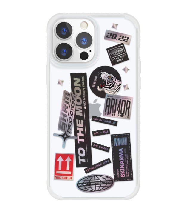 

Прозрачно-белый чехол Skinarma Takusan для iPhone 13 (6.1) Clear