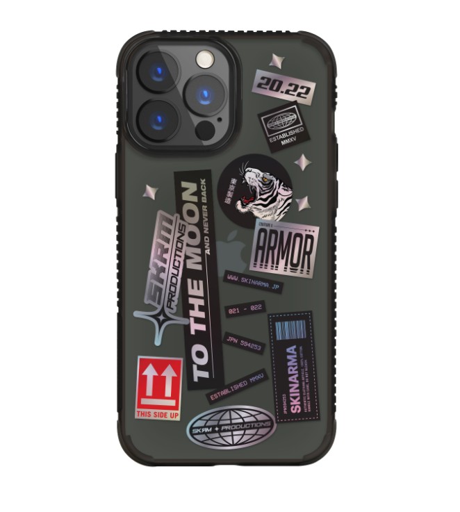 

Прозрачно-черный чехол Skinarma Takusan для iPhone 13 Pro (6.1) Smoke