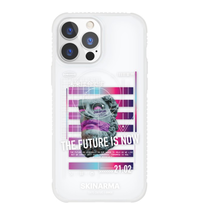 

Прозрачно-белый чехол Skinarma Mirai для iPhone 13 (6.1) Clear