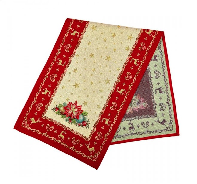 

Доріжка на стіл гобеленова Limaso Новорічна фантазія 45*140 см (RUNNER488-45)