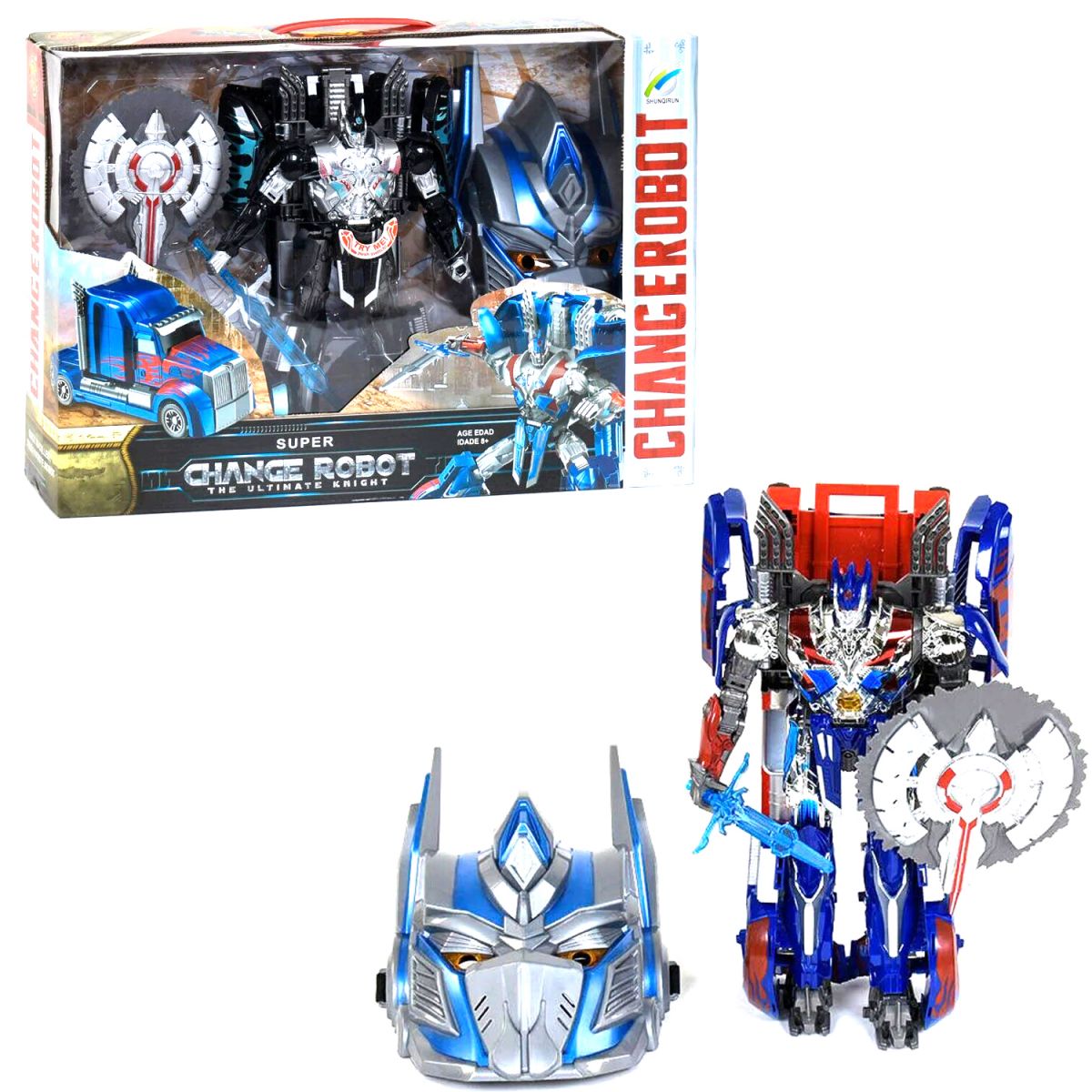 

Трансформер Optimus Prime синий SHUNQIRUN (90-8) (173866)