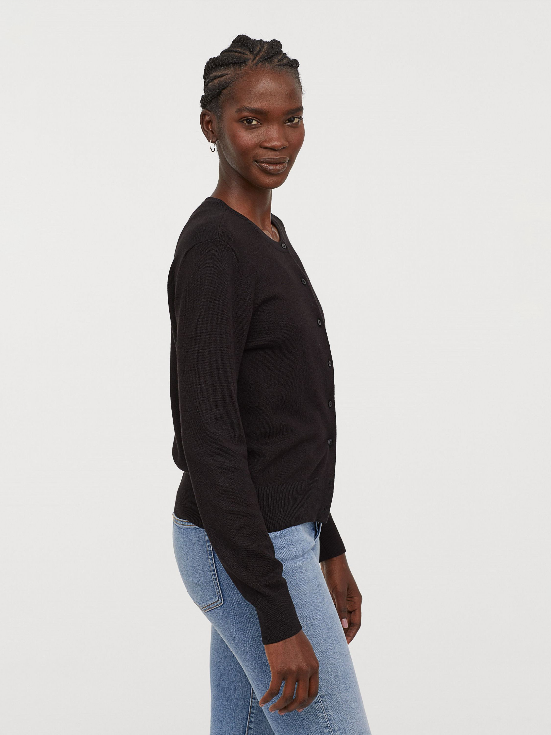 

Кардиган H&M 5795417 S Черный (AB5000000596003_PS2030000081783)
