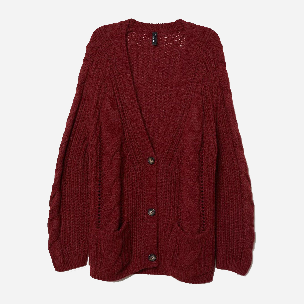 

Кардиган H& 0552041-0  Бордовый, Кардиган H&M 0552041-0 M Бордовый