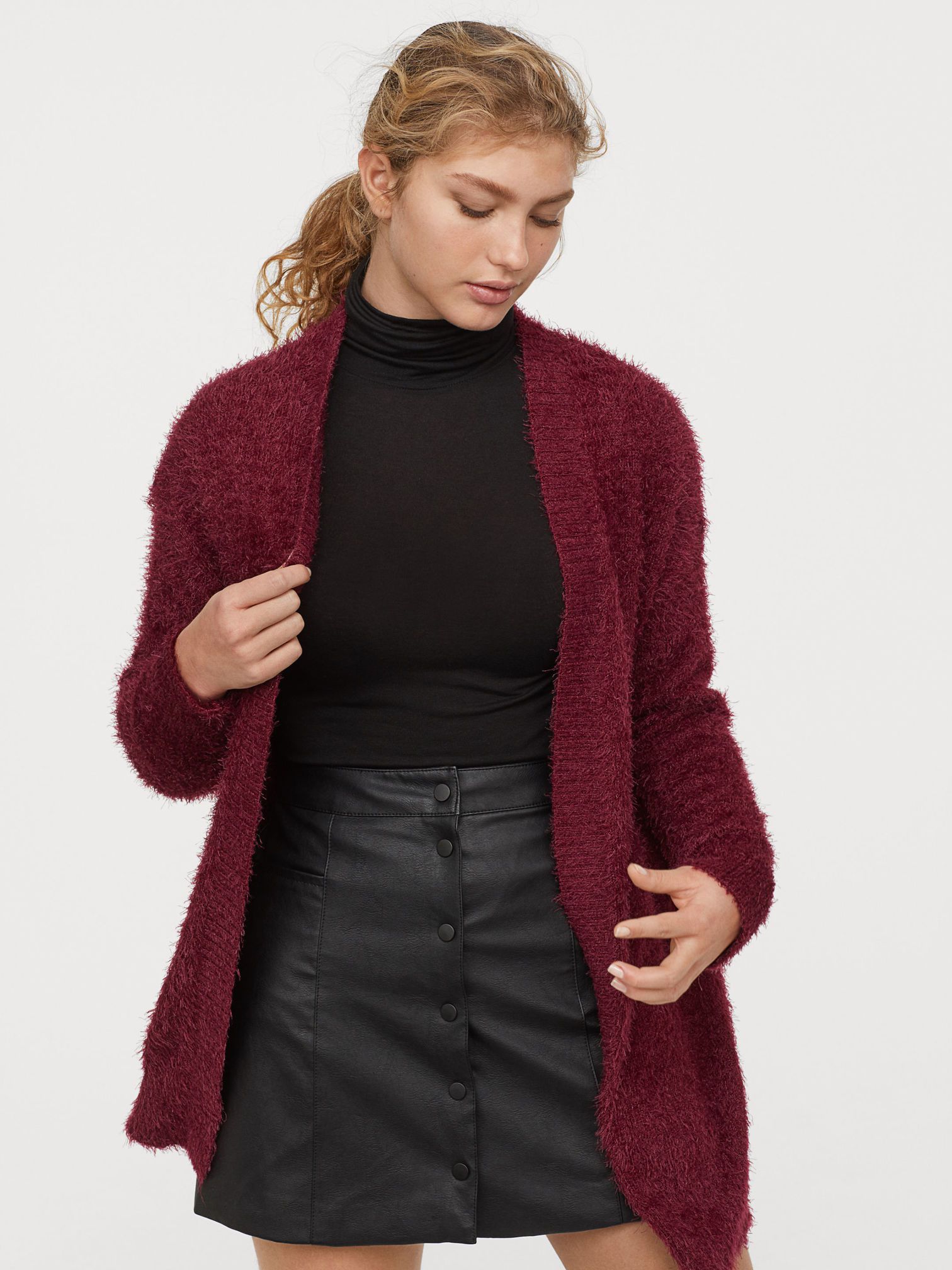 

Кардиган H&M 0684161-9 XS Бордовый
