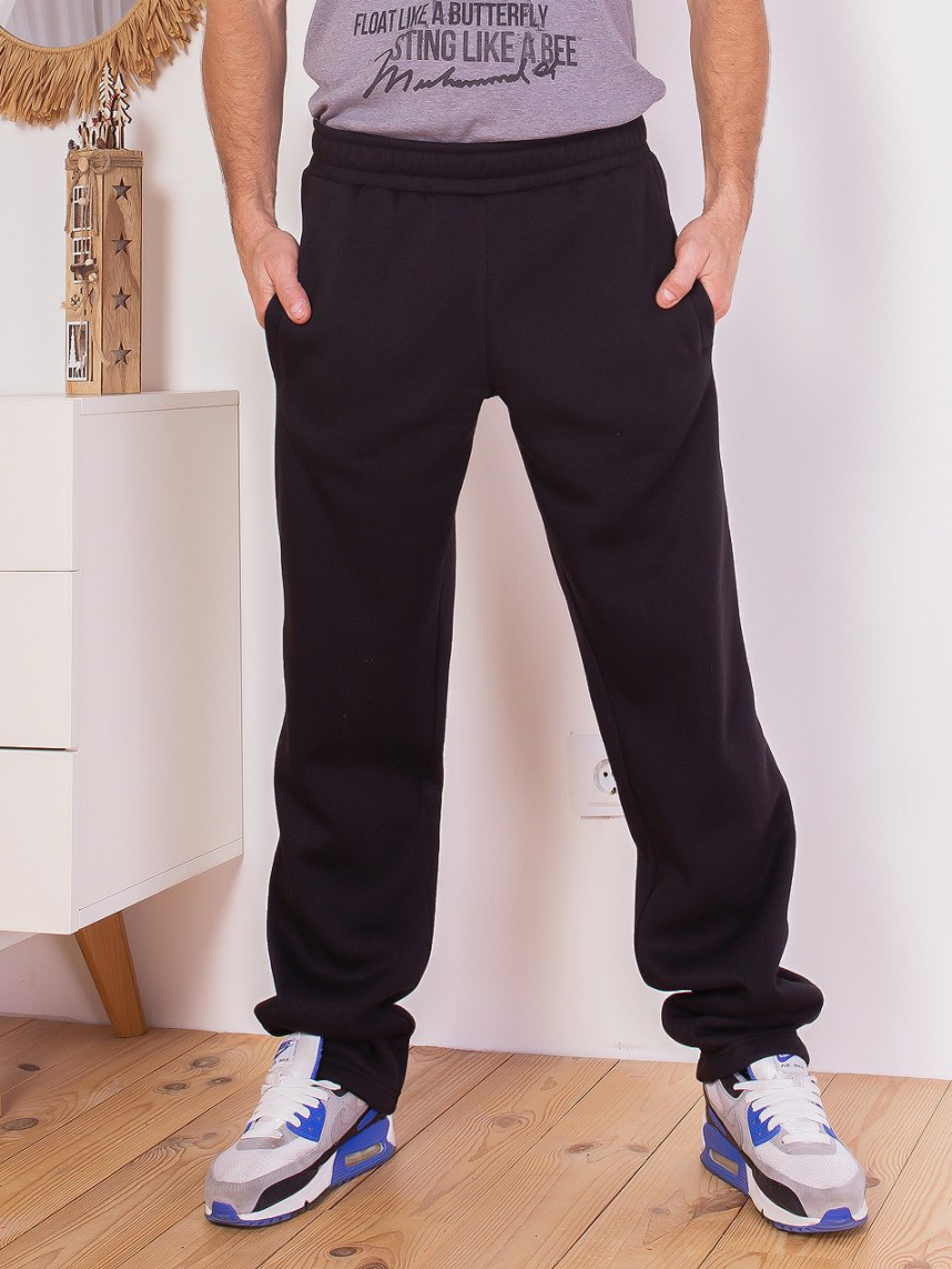 Акція на Спортивні штани чоловічі ISSA PLUS GN-405 M Чорні від Rozetka
