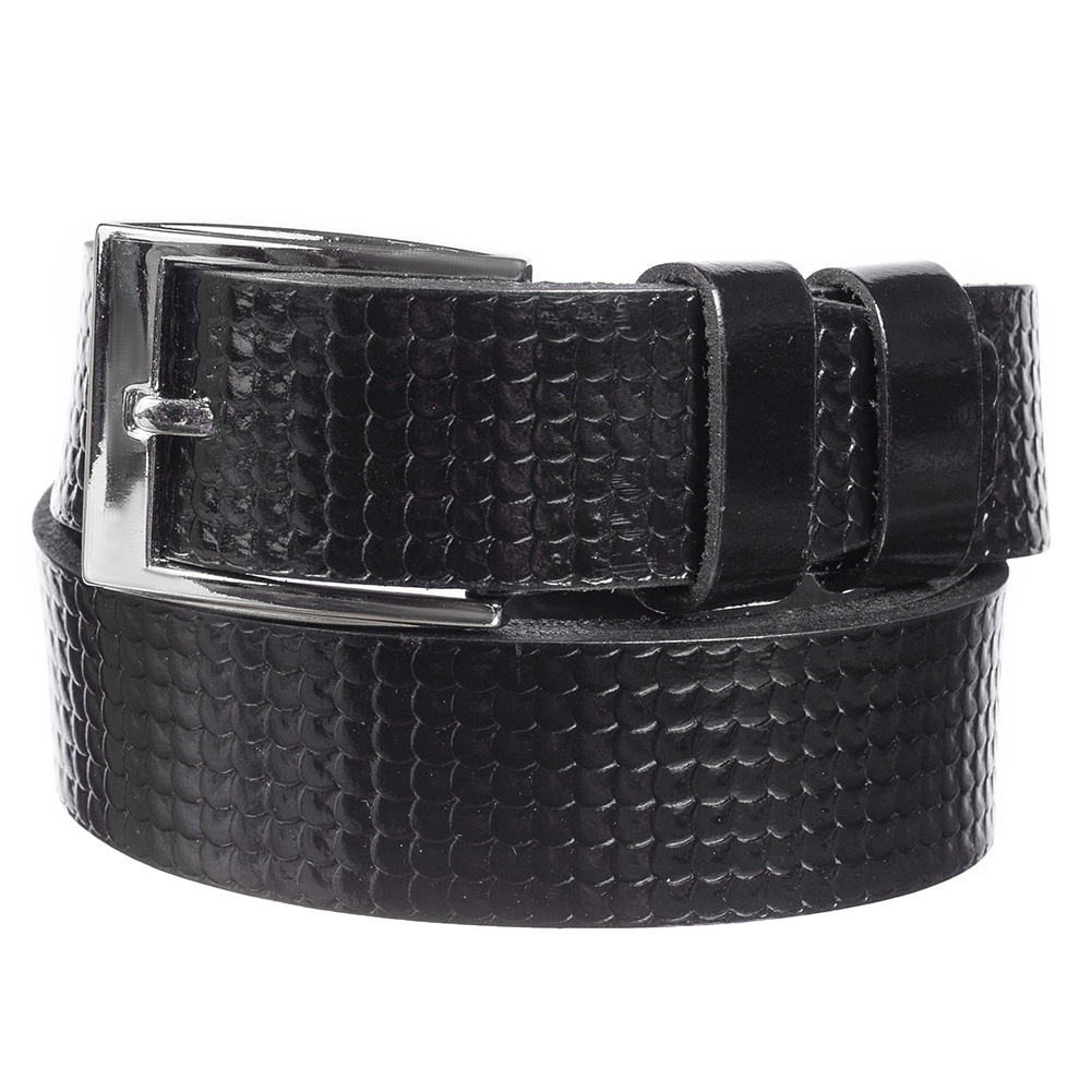 

Ремень Y.S.K. 3,5-2083-1LAK кожаный Черный