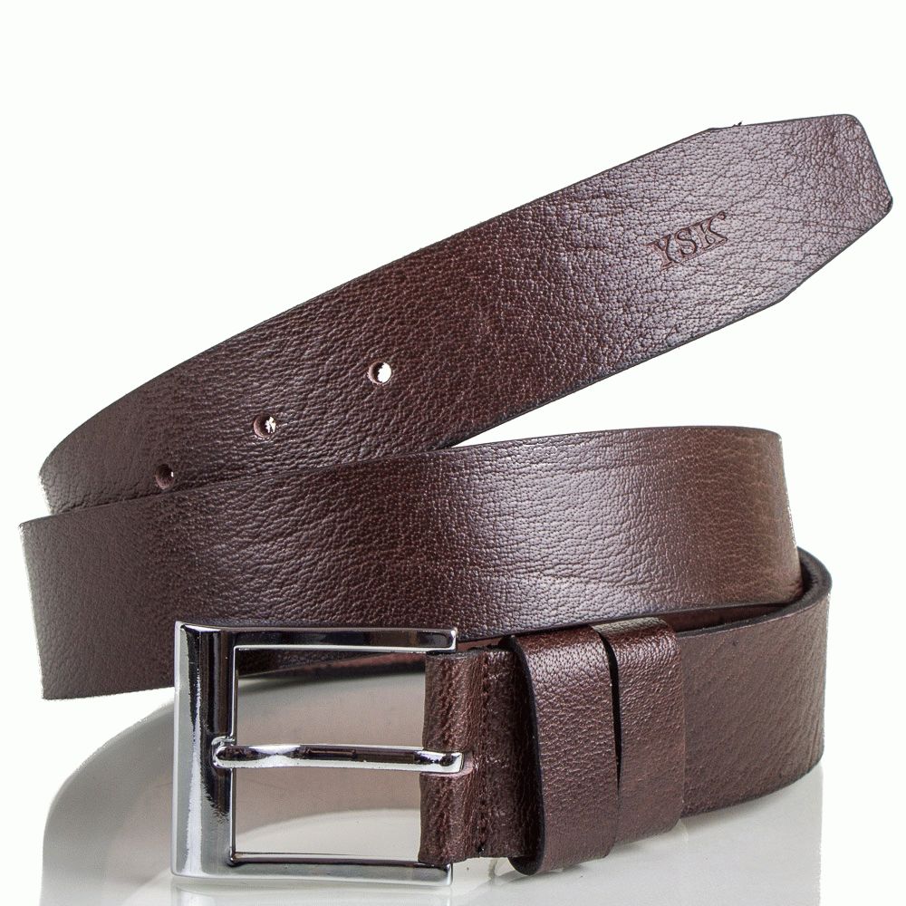 

Ремень Y.S.K. 4_2009brown кожаный Коричневый