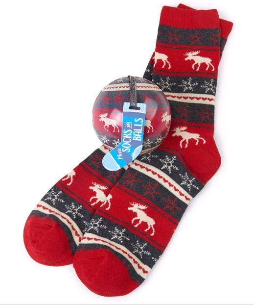 

Шкарпетки Hatley в ялинковій прикрасі Fair Isle Moose червоний O/S