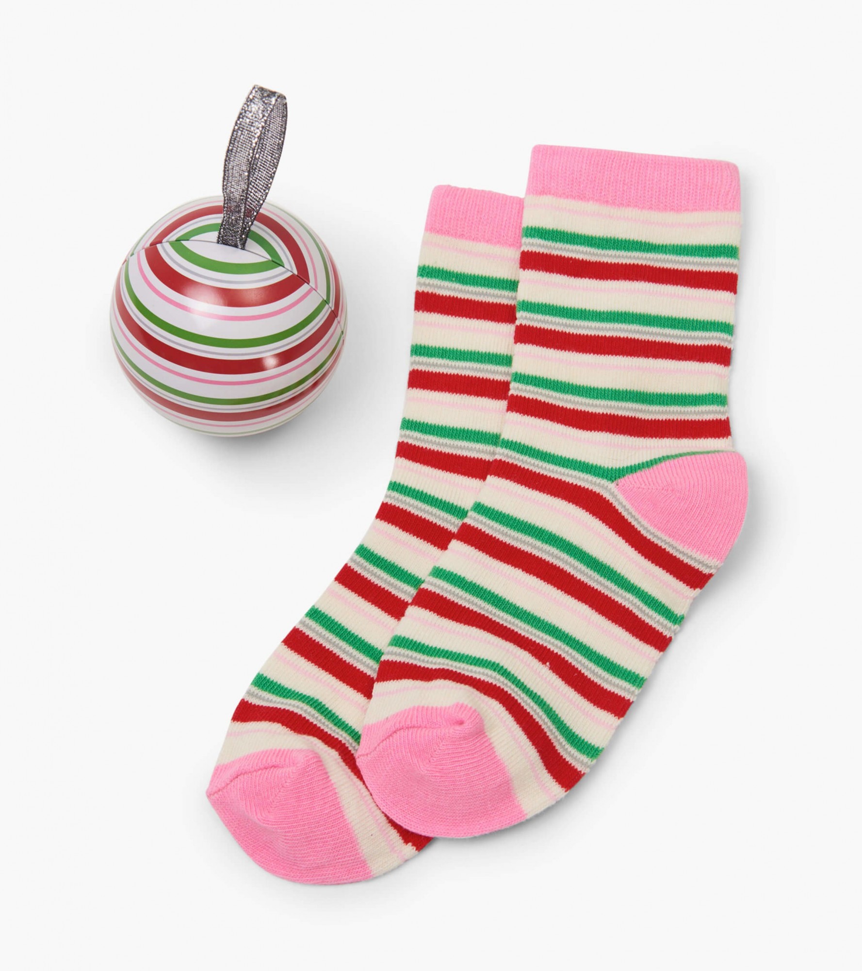 

Шкарпетки Hatley в ялинковій прикрасі Candy Cane Stripe рожевий O/S