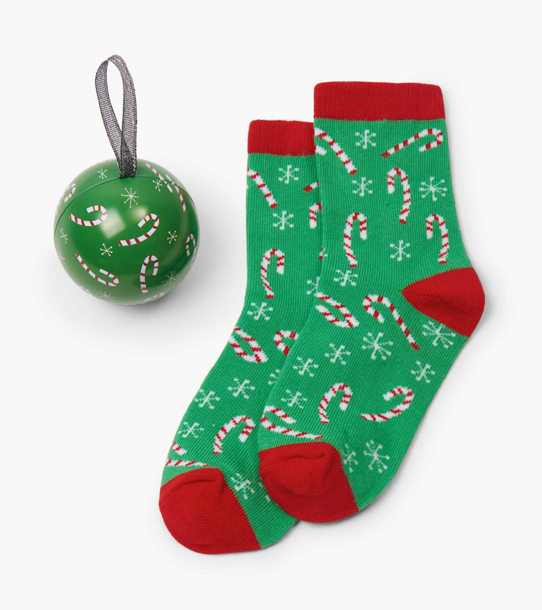 

Шкарпетки Hatley в ялинковій прикрасі Candy Canes зелений O/S