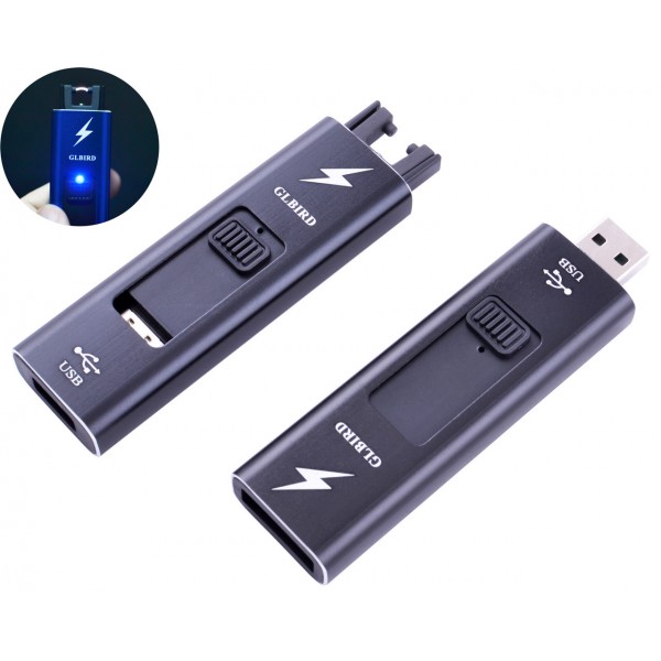 

Электроимпульсная зажигалка Glibird (USB) HL-139 Black