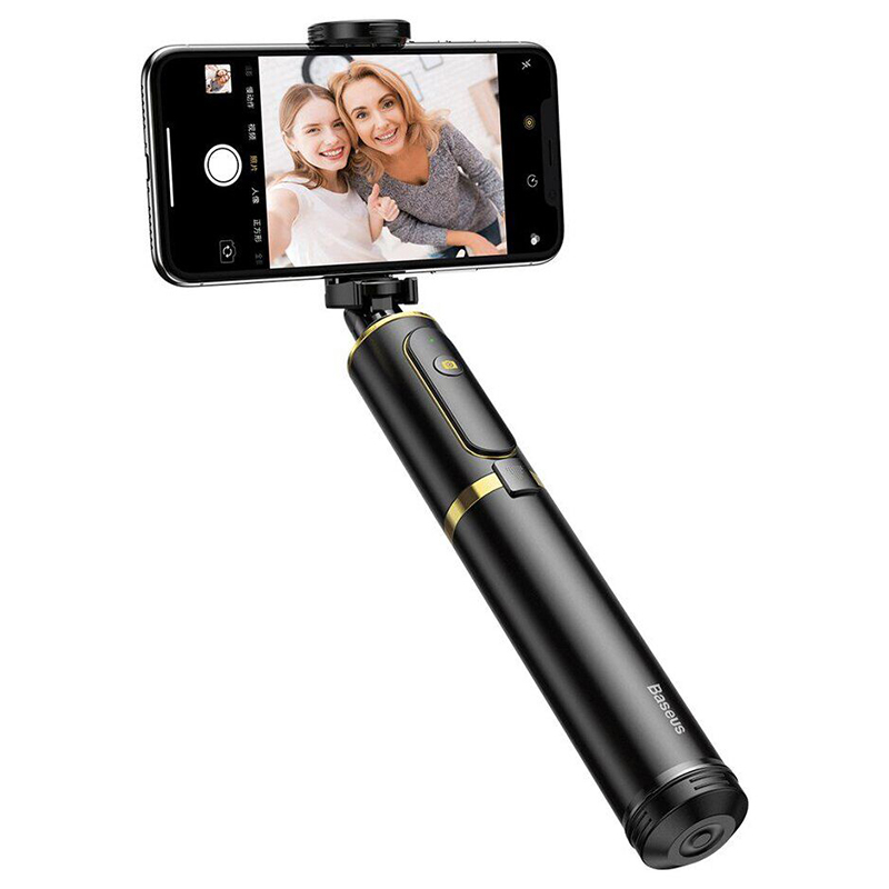 

Селфи-монопод Baseus SUDYZP-D1V Fully Folding Selfie Stick Bluetooth с треногой Чёрный-Золотой