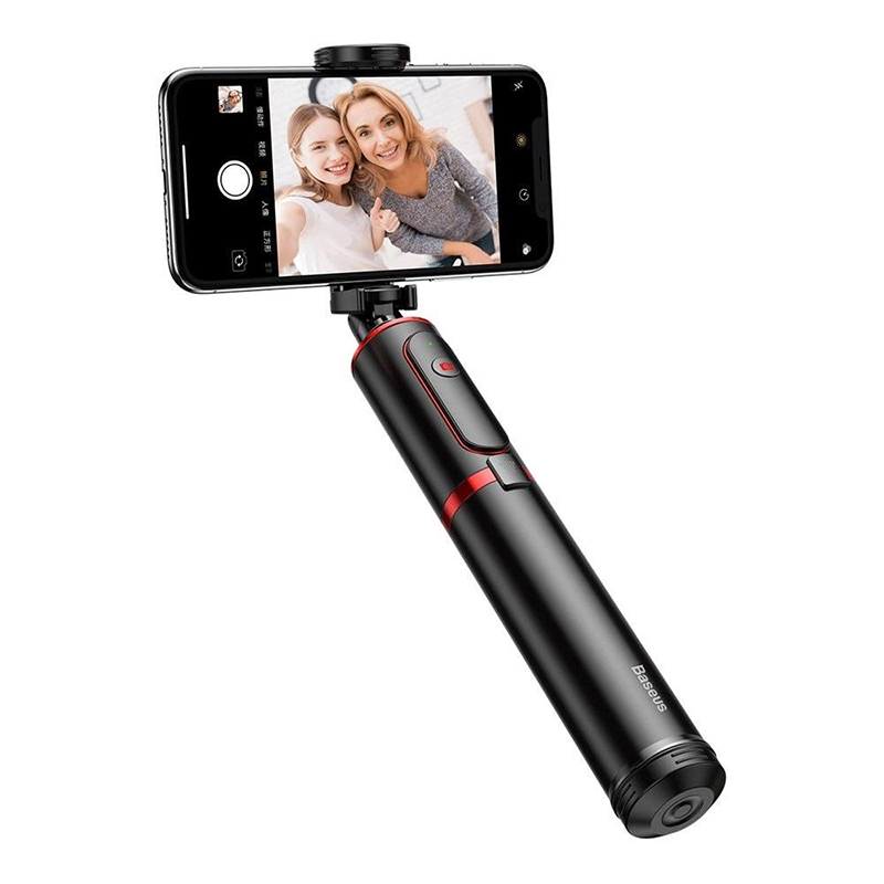 

Селфи-монопод Baseus SUDYZP-D19 Fully Folding Selfie Stick Bluetooth с треногой Чёрный-Красный